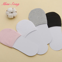 Summer men and women cotton forefoot boat Socks sandals socks Muller shoes half socks set high heels invisible socks without heel
