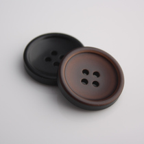 Large clothes button button male and female upscale suit West suit button resin clothing sweater sweater with four eyes black kinder