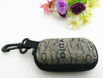 Folding glasses small box zipper portable lightweight presbyopic bag wearable belt pocket pocket mirror box fashion men and women