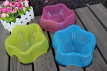 Pet supplies Pet food Star bowl with non-slip bottom Five-star pet dog bowl Size single bowl