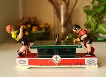 Post-80s nostalgic clockwork tin toys National goods Classic traditional collection gifts Childrens birthday gifts play table tennis