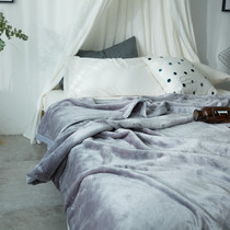 Winter cloud mink Linens Sheet one piece padded blanket solid color coral velvet velvet wool single double sheet blanket