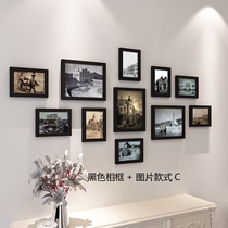 Black and white nostalgic Qingdao old photo mural Chinese hot pot restaurant Photo Wall theme special restaurant decoration painting