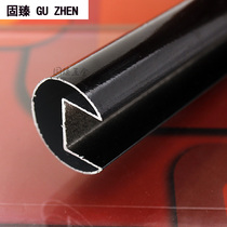 Toilet partition aluminum toilet partition door side strip door stop concave hanging sleeve rod unilateral round boom