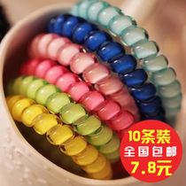10 7 8 yuan headwear Korean large telephone ring hair ring telephone line childrens black rubber band hair accessories