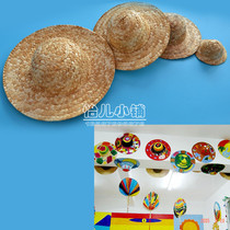 DIY creative hanging accessories Hanging Accessories Kindergarten Handmade Accessories Handcrafted Material Ornament Large Medium And Small Grass Hat