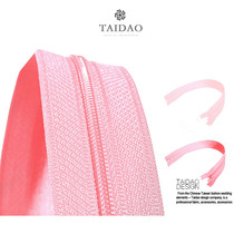 Color new Taiwan Island metal nylon wedding dress dress skirt skirt open tail closed tail resin powder color zipper