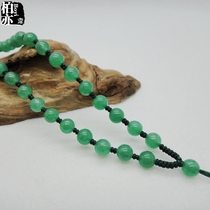 Original natural Dongling jade pure hand-woven pendant rope jade pendant pendant rope jade necklace rope for men and women
