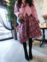 L2 s L2 m beautiful pink irregular Bud A- shaped skirt