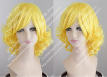 Orange flower fairy Xiaobei wig I am Sweetie Golden yellow short curly hair Masquerade COS wig