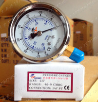 Taiwan Association Steel skon pressure gauge oil pressure shock-resistant stainless steel negative pressure gauge 2 5 inch radial pressure gauge