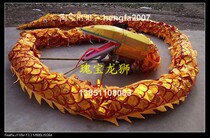 gui bao long shi factory specializing in the production of the dragon and lion dances Dragon Shehuo props: Red Gold she deng features folk dance