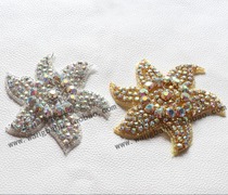 AB color rhinestone nail bead diamond jewelry gold starfish flower inlaid clothes handmade DIY shoes coat accessories