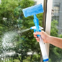 All-in-one high-rise window glass cleaner Double-sided water spray cleaning scraper Glass scraper cleaner