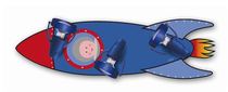 German Waldi Leuchten childrens room ceiling lamp My Space Tour