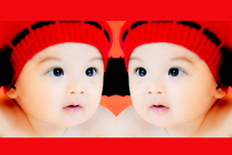 Beautiful cute baby poster Expectant mother prenatal education poster Dragon and phoenix baby portrait poster Wall sticker baby pictorial