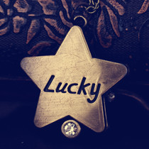 LUCKY star five-pointed star hanging table retro pocket watch LUCKY star table creative item chain list a generation 6038