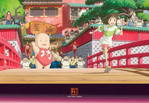 Spot Japanese imported Ensky puzzle Hayao Miyazaki Thousand Aways Goodbye Oil House ~(300 pieces)