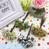 2015 special price European-style retro gold scallion pink small berries with fine simulation headwear hair accessories floral ring accessories