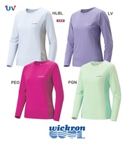 Montbell 1114122 Wickron Cool LS Tee women quick-drying breathable antibacterial UV T-shirt