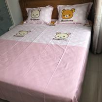 Tail single combed cotton twill double bed sheets Single bed sheets quilt cover 150 180 cartoon reactive print