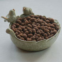 (Jigi Meow Meow meat plant) drainage breathable leak-proof soil ceramic carbon particles bottom stone bowl bottom stone