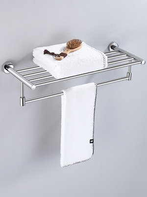 Stainless steel toilet bathroom 304 bathroom towel bath bath o towel piece set hardware rack Hotel hanging