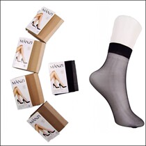 MANZI Manzi 12F03 New 15D tip transparent 5 pair of crystal silk invisible silk socks