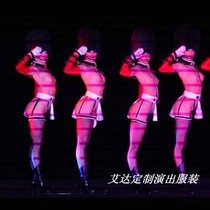 New Bar Nightclub DS Party Performance Guest Christmas Honor Guard Red Performance Costumes