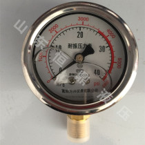 HYDRAULIC STAINLESS steel shockproof pressure GAUGE WITH FILM box DIGITAL DISPLAY VIBRATION resistant electric contact PRESSURE GAUGE YN-40 40MPA