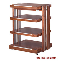  Yinyue Huidian FE HDZ-8504 Black walnut solid wood audio rack Audio rack Power amplifier rack Equipment rack