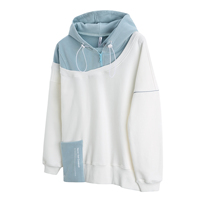 REFLCTIVE 2018AW Original Tide Brand Hip Hop Splice Shoulder Hoodie Men and Women Retro Loose Hoodies