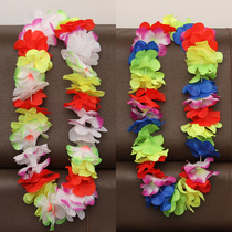 Thickened Hawaiian Flower Ring Item Circle Chest Ring Grass Skirt Dancing accessories Neck Ring Awards Flower Rings 1 2 m Long