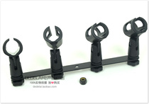 Conference Speech Professional Four Heads Microphone Clips Wireless Wired Microphone Clip Gripping Head Universal Four-Head Clip