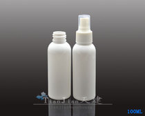 Factory direct sales 100m round bottle l spray bottle cosmetic bottle PET white transparent plastic watering can