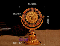 Alloy painted Junti Buddha mother quasi-lifting mirror ornaments 15cm high