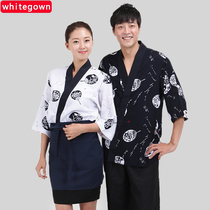 Japanese restaurant clothing Japanese chef clothing men and women sushi clothing seven long sleeve spring and autumn Korean food waiter tooling