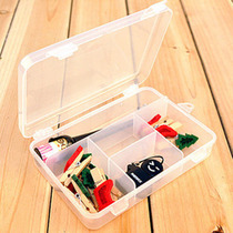 Unai Youai creative five grid 5 grid transparent false eyelash storage box medicine box jewelry box