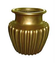 Factory direct glass fiber reinforced plastic antique flower pots Outdoor Garden imitation copper flower pot sculpture hotel home furnishings flower pots