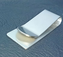 Hongchuang stainless steel money clip personal ticket clip metal wallet credit card clip paper card holder