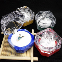 Acrylic ring box Transparent earrings Jewelry box Jewelry box Proposal ring box Creative wedding gift