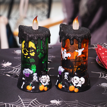 HALLOWEEN Halloween party Decorations Ghost Festival Pumpkins and Skull Bar Kindergarten Decorated Props Candle Holders