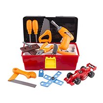 Tool Toy Set Pretend Play 44 Pieces with Electronic Drill