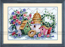 Cross-stitch electronic picture redrawing source file-DIM-00223 Summer Homes
