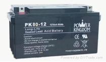 Three-force battery PK80-12 Yuguang battery 12v80AH communication UPS power battery