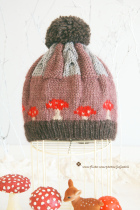 Plus hand-made mushroom hat 2-color selection mom baby children and blythe doll parent-child can be plus size