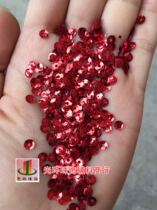 DIY sequins 4mm-13mm round concave large red sequins handmade beads clothing wedding dress accessories