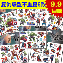 American Superhero Avengers League Cartoon Tattoo Stickers Children Anime Tattoo Reward Stickers