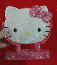 Cute cartoon desktop vanity mirror handmade DIY patch mirror portable makeup mirror