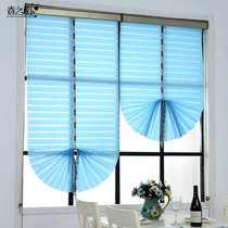 Spring South fan curtain Roman curtain lifting curtain custom finished living room bedroom project rolling curtain blinds
